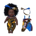 thumbnail image 2 of Baby Toy HUOGUO Bebé negro africano de piel negra de 30 cm con falda de encaje, 2 of 4