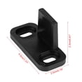 thumbnail image 4 of 2Pcs Grange Guide de Plancher de Porte Coulissant Coulissant Bas Guide Clip Mat Noir, 4 of 8