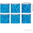thumbnail image 2 of HANXIULIN Bath Stickers Beach Pattern Square 3D Adhesive Anti Slip Tub Decals Mat Waterproof Shower Tub Sticker Bathtub Appliques for Bath Pools Home Decor 6 Pcs 5.9" X Home Decor, 2 of 5