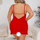 thumbnail image 5 of Gibobby Conjunto de lencería de encaje Conjunto De Lencería Erótica Cuello V Lencería erótica Sexy para Mujer, Vestido de Piel Sexy y Casual, Mujer Sexy(Rojo, 4XG), 5 of 5