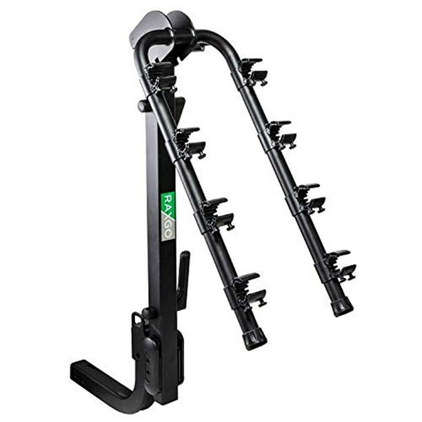Premium Hitch Mounted 4 Bike Rack Carrier, Sturdy Bicycle Swing Away