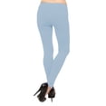thumbnail image 3 of Vivian's Fashions Extra Long Leggings - Cotton, Misses Size (Lt Blue, 4X), 3 of 3