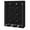 Black, variant on Tcbosik Portable Closet Wardrobe with Non-woven Fabric Cover, Storage Organizer with Hanging Rod and Open Shelves for Bedroom, Gray