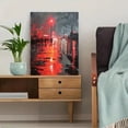 thumbnail image 5 of Cityscape Street Painting Canvas Wall Art，Modern Decor for Living Room Bedroom Office Hotel, 5 of 8