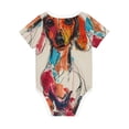 thumbnail image 6 of Rocae Colorful Dachshund Art for Baby Cotton Short-Sleeve Bodysuits for Unisex Onesies Bodysuit-3 Months, 6 of 7