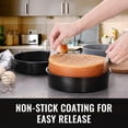 Round Baking Pan Rack 9-Inch Round Nonstick Cake Pans Set of 2 with 60 Parchment Paper Rounds ...