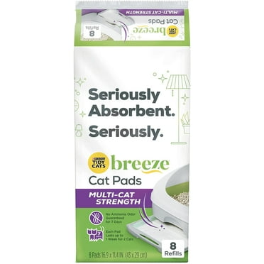 Purina Tidy Cats Cat Litter Accessories, BREEZE Pads Refill Pack Multi Cat Litter - 8 ct. Bag