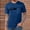 Dark Blue, variant on Fnnxeal Men's 2XL Dark Blue T-Shirt - Stretchy Crew Neck with Chest Pocket, Polyester Blend, Casual Everyday Wear
