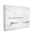 thumbnail image 3 of Stupell Industries Paradise Phrase Glam Cursive White Grain Pattern Canvas Wall Art, 20 x 16, Design by Lil' Rue, 3 of 5