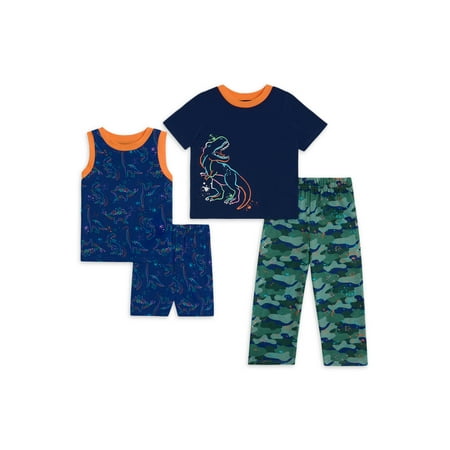 

Saint Eve Baby and Toddler Boys Short Sleeve and Tank Mix and Match 4-piece PJ Set Sizes 12M-5T
