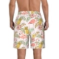 thumbnail image 3 of Naloa Tropical Flamingo Pineapple Men's Beach Shorts, Surfing shorts, Swim trunks, Quick Dry Swim Trunks for Surfing Beach Fun - X-Large, 3 of 9
