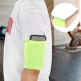 thumbnail image 3 of Bolsa para teléfono para correr y hacer ejercicio, banda deportiva para el brazo de color amarillo fluorescente y muy elástica, 3 of 8