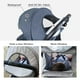 thumbnail image 3 of Beberoad Love R2 Small Travel Stroller Compact Stroller Foldable Lightweight Baby Stroller for Airplane, Infant Toddler Stroller with Adjustable Backrest, Cup Holder and Waterproof Canopy, Denim Blue, 3 of 5