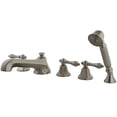 thumbnail image 1 of Kingston Brass KS43085AL Three Handle Roman Tub Filler with Hand Shower, 1 of 2
