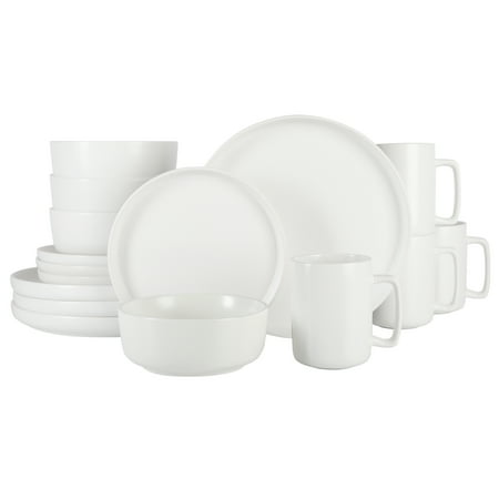 Gap Home 16-Piece Round White Stoneware Dinnerware Set