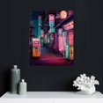 thumbnail image 4 of ONETECH Japan Art Poster - Japanese Print Artwork on Canvas Roll - Tokyo Anime Wall Art Picture Gift - Preppy Night City Wall Decor Poster for Room Aesthetic Bedroom Kitchen Living 16\x20\, 4 of 4