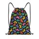 thumbnail image 1 of Fotbe Colorful Geometric Dog Bolsa Mochila con Cordón Estampada, Bolsa de Gimnasio Deportiva, Bolsa Cinch, Bolsa con Cordón para Hombres y Mujeres-Medium, 1 of 6