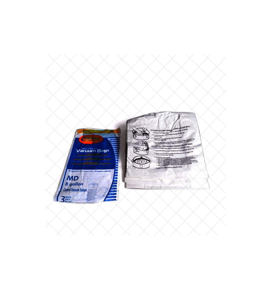 3PK MODERN DAY CENTRAL VAC PAPER BAGS MD814L 