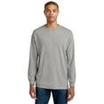 thumbnail image 3 of American Apparel Crewneck Long Sleeve Tee for Men, Heavyweight Cotton, Heather Grey, XL, 6-Pack, 3 of 5