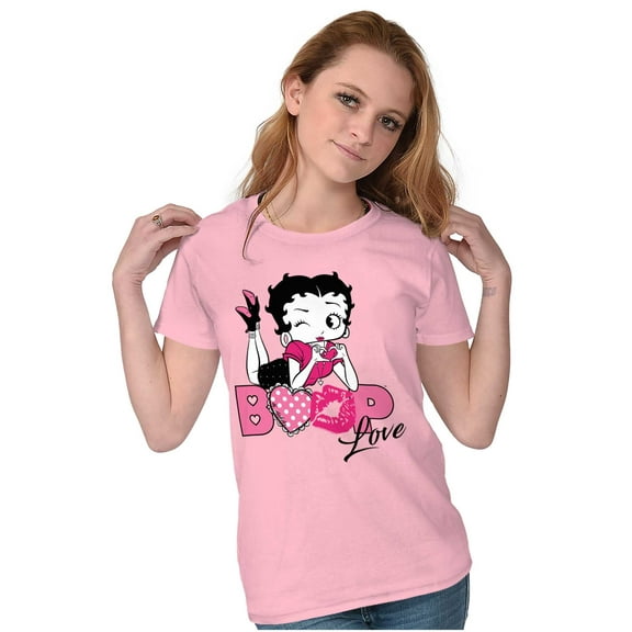 Vintage Betty Boop Cartoon Love Women's T Shirt Ladies Tee Brisco Brands S