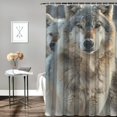 thumbnail image 2 of Orinice Wolves Snow Wildlife Bathroom Decor Set with Hooks, Colorful Luxurious Graphic Print Polyester Fabric Shower Curtain for Home Bathtubs 36x72, 2 of 7