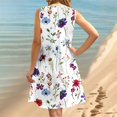thumbnail image 6 of SnZhen Plus Size Dresses for Curvy Women Women's Round Neck Sleeveless Gradient Tie Dyed Beach Dress, 6 of 9