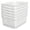 White-6-Pack, variant on Woven Plastic Storage Baskets 6-Pack White Weave Organizer