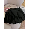 thumbnail image 4 of Women Solid‑Color Drawstring‑Waist Casual Skirt, Lightweight Spring‑Summer Daily Skirts, 4 of 9