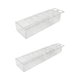 thumbnail image 1 of 2pcs Transparent Flower Vase Rectangle Decorative Vase Home Dining Table Bedroom Desktop, 1 of 9