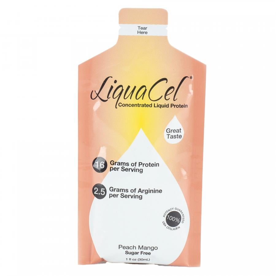 LiquaCel Oral Protein Supplement, Peach Mango, 1 oz., 1 Count