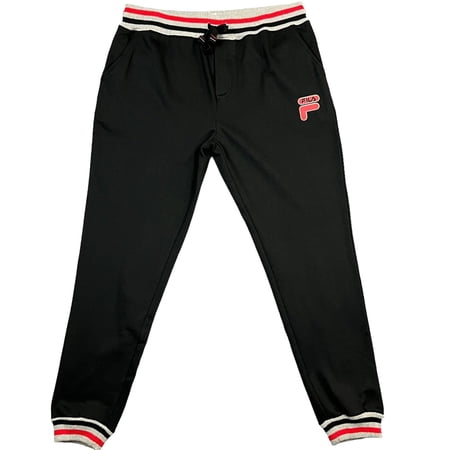 Fila Men's Knit Sleepwear Jogger Pants XL Black Loungewear