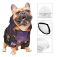 thumbnail image 3 of Honeii Magical Bees Twilight River Print Small Dog Hoodies Pet Hooded Sweatshirts Fall Winter Puppy Cat Sweaters Warm Clothes for Small Dogs Outfits Costume-X-Small, 3 of 7