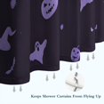 thumbnail image 6 of Halloween Purple Spooky Icons Shower Curtain 84"x72" ,Bathroom Decorative Shower Curtains Set with 12 Hooks,Modern Waterproof Washable Shower Curtain, 6 of 6