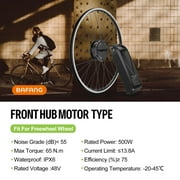 48V 500W Bafang Bicycle Conversion Kits 700C Front Wheel Hub Motor Kits with EKD01 with 48V20AH Shark Battery