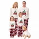 thumbnail image 2 of Pijamas familiares a juego de Navidad, Cuadros rojos con camión a árbol de Navidad, conjunto de pijamas grises con pijamas de bebé, 2 of 4