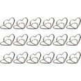thumbnail image 2 of 20 piezas de soporte para tarjetas de visita de doble amor dorado, soporte para números de mesa de boda y hotel, clip de metal para mensajes, clip creativo para fotos y notas, 2 of 5