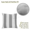thumbnail image 2 of Majestic Home Goods Indoor Outdoor Gray Vertical Stripe Large Decorative Throw Pillow 20 in L x 8 in W x 20 in H, 2 of 6