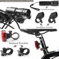 thumbnail image 2 of Worallymy Bike Headlight Taillight Set Night Ciclismo Bicicleta Impermeable LED Luz delantera y trasera Lámpara de seguridad Worallymy JD735808003, 2 of 7