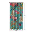thumbnail image 5 of BoxerDog and Pioneer Flower Shower Curtain 36"x72" ,Bathroom Decorative Shower Curtains Set with 12 Hooks,Modern Waterproof Washable Shower Curtain, 5 of 6