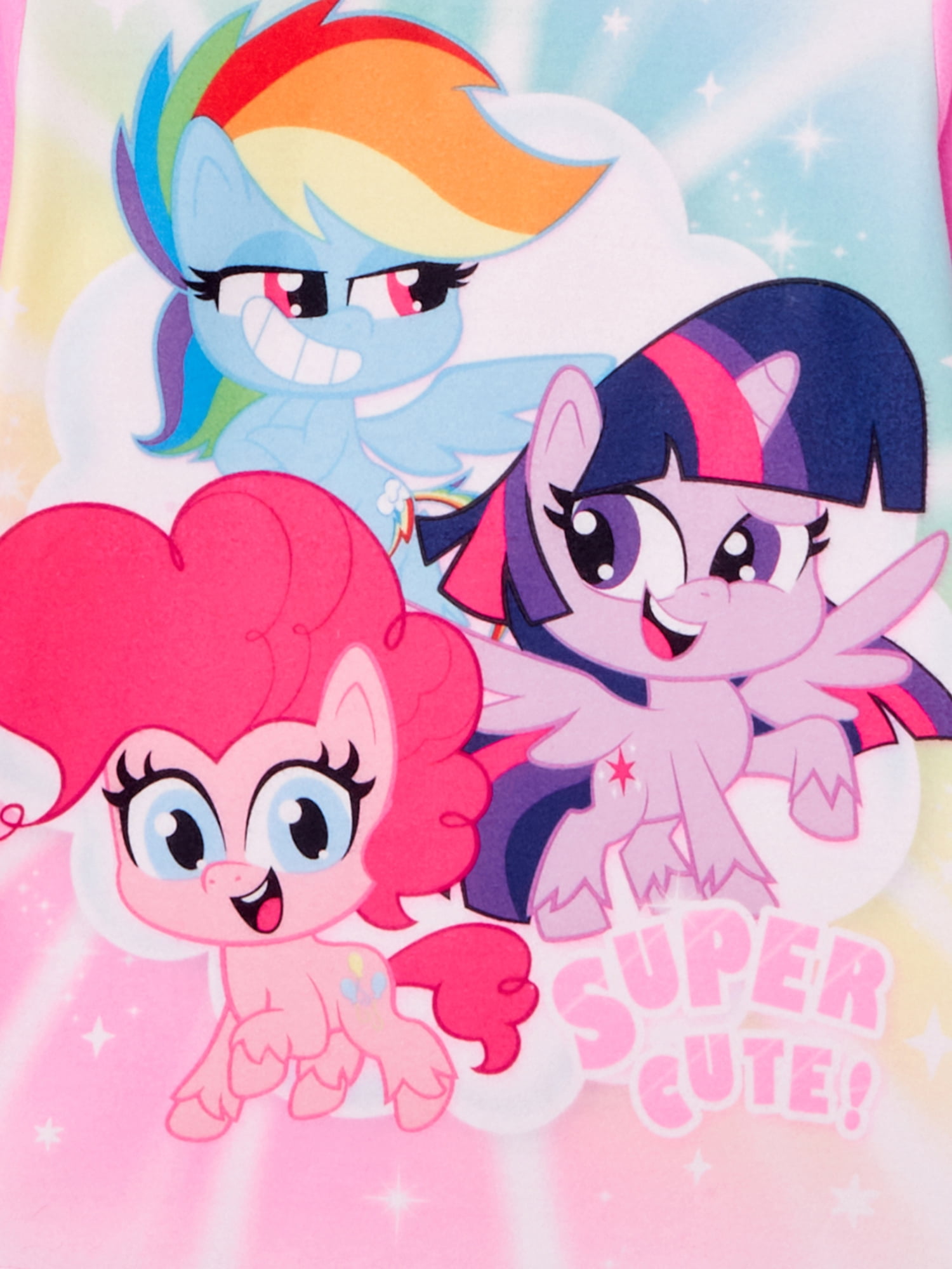 My Little Pony Girls 4-12 Pajama Set, 2 Piece