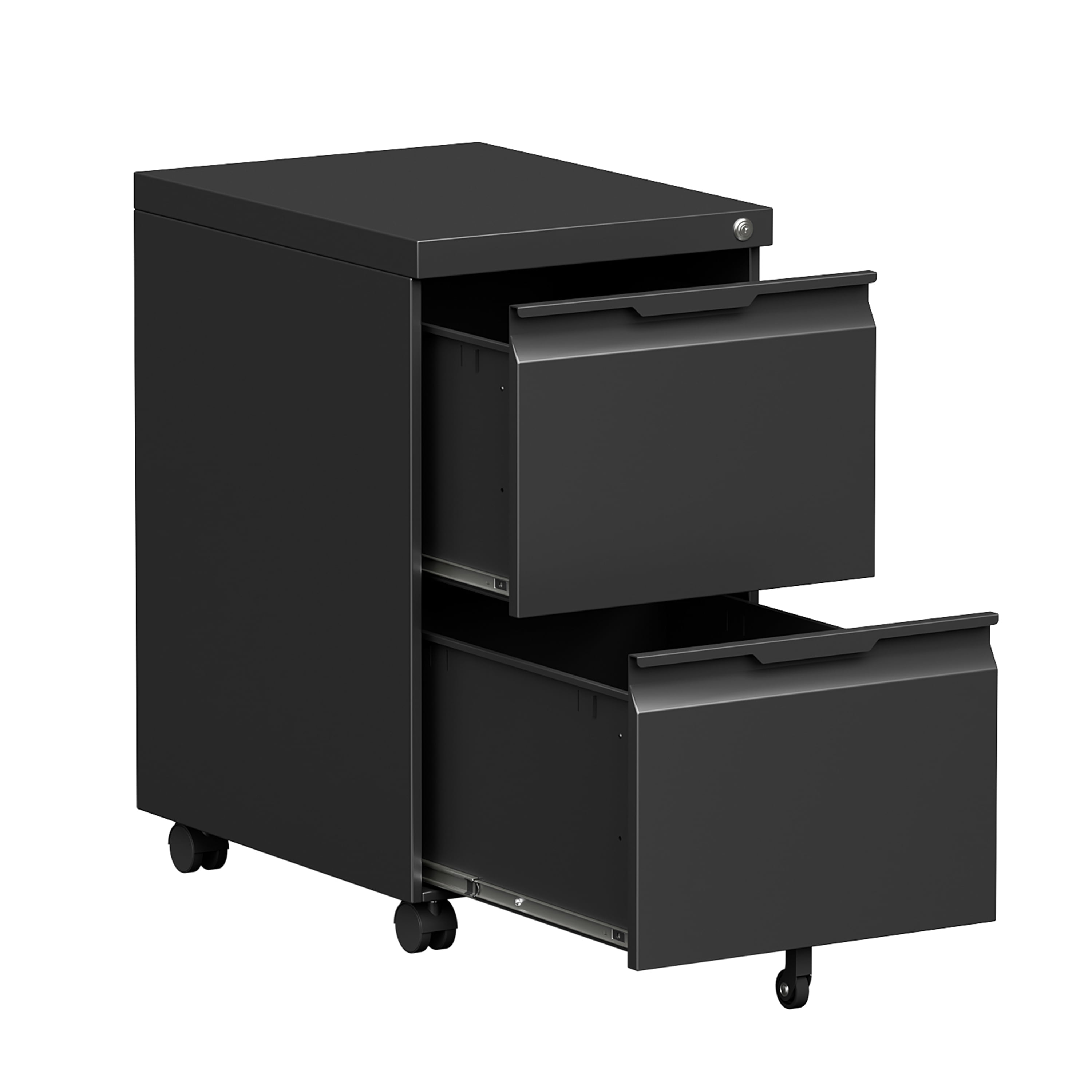 Modern 3-Drawer Metal Mobile File Cabinet With Lock Togo - View #10