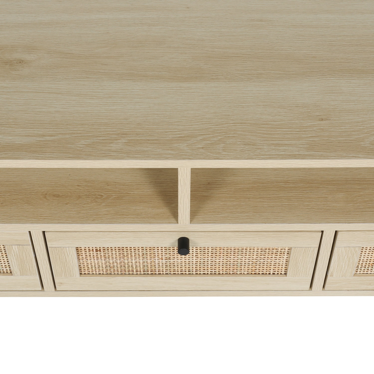Kadyn 47.32" TV Stand, TV Cabinet with Solid Wood Feet, Entertainment Center TV Console for TVs up to 55", Natural Kadyn 47.32" TV Stand, TV Cabinet with Solid Wood Feet, Entertainment Center TV Console for TVs up to 55", Natural