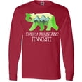 thumbnail image 3 of Inktastic Smoky Mountains, Tennessee- Mountains and Bear Shape Long Sleeve T-Shirt, 3 of 5