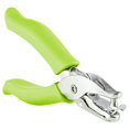 thumbnail image 1 of Perforadora de un solo orificio Metal Verde 1/4? Perforadora con asas de agarre suave para papel y manualidades, forma de círculo redondo para niños y adultos, también disponible en morado, rosa, rojo, 1 of 1