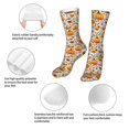 thumbnail image 3 of Salouo Autumn Pumpkin Blossoms Pattern Fun Novelty Crew Socks,Casual Athletic Socks Neutral Socks, 3 of 7