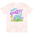 thumbnail image 3 of Inktastic Happy Easter Blue Bunny and Eggs in Grass T-Shirt, 3 of 5