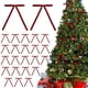 thumbnail image 4 of 48 Pcs Burgundy Velvet Christmas Tree Bows Door Garland Decor Vintage Wreath Bow, 4 of 8