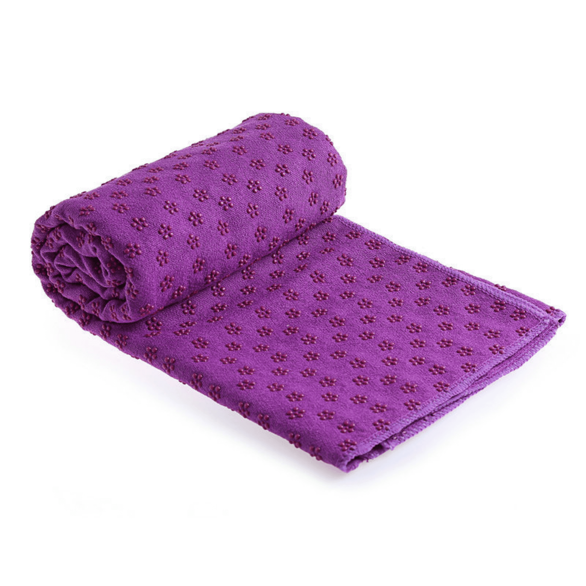 FormFit Purple Yoga Towel - 68-in x 24-in - Super Absorbent and