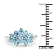 thumbnail image 3 of 1.32 ct. Genuine Swiss Blue Topaz and White Topaz Sterling Silver Ring, 3 of 3