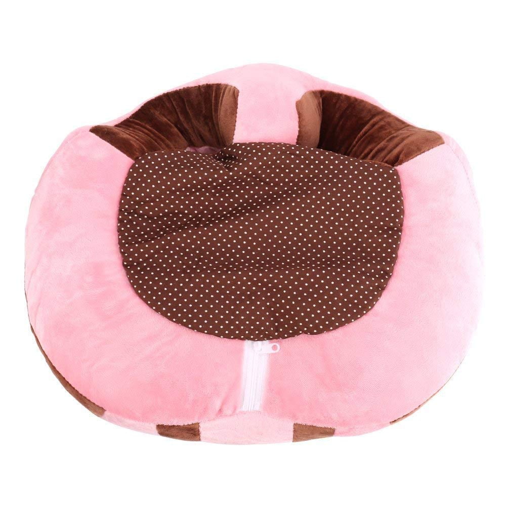 Soft Baby Sofa Infant Support Seat Animal Shaped Baby Learning Sitting Chair for Babies Soft Plush Floor Seats Keep Sitting Posture Comfortable Infant Sitting Chair (pink)